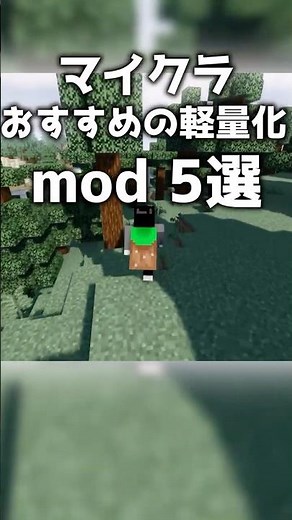 超軽くなる!?軽量化モッド5選！#minecraft #マイクラ #shorts