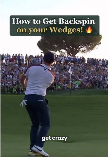 Have you ever wondered how pros get crazy backspin with their wedges? 🔥 Here are 3 things you need to get real backspin on your wedges. The first key to backspin is your equipment. Your grooves are what grab the golf ball and create friction for spin. If they’re worn or dirty, you lose grip and won’t get backspin. You also need a soft golf ball because the cover grips the grooves and creates spin. If you use a hard ball, you’ll lose that friction. If you have a new wedge and a new ball, you’re