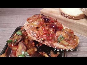 Eggplant Caponata | The real Sicilian recipe | Sweet & Sour Vegetable Stew. Dawat Recipes IT.