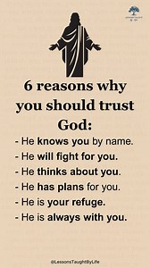 6 reasons you should Trust god | Lessons Taught By Life