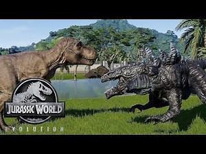 GODZILLA 1998 VS REXY - JURASSIC BATTLE || JURASSIC WORLD EVOLUTION