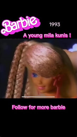 #milakunis #barbiegirl #barbiecommercial #dollcollector #memories #nostalgic #vintagetv #barbie #canada #1990sthrowback #1990s #nostalgic #glitter #hair #blonde