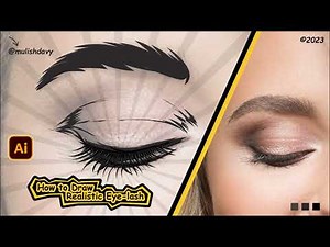 How to draw a realistic Eyelash in Adobe Illustrator CC