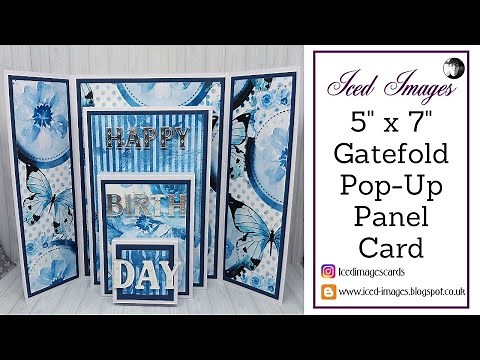 5x7 Gatefold Pop Up Panel Card