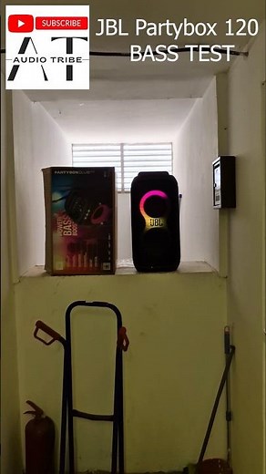 Test JBL Partybox 120 at FULL Volume (hallway setup)
