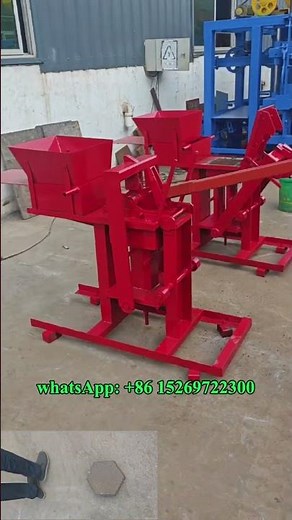 no electrical small soil interlock brick making machine manual block machine for issbs #clayblocks