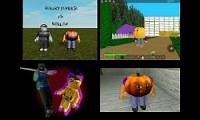 Mix of 4 videos from youtube : Hungry Pumpkin Gaming 7 On Roblox