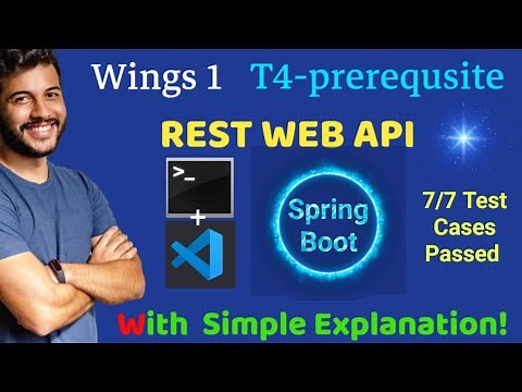 TCS Wings 1 T4 SpringBoot - RestWebAPI | T4 Pre-requisite | #springboot #tcs #wings1