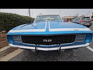 Classic 1969 Chevrolet Camaro RS 350 Convertible : POV WALKAROUND CAR 4K VIEW