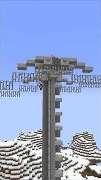 How to Build a Cable Car in Minecraft #Shorts #Minecraft #HowToBuild