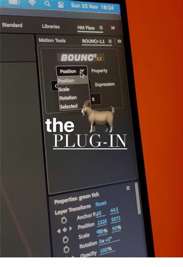 Stop wasting time animating bounce manually - this free plug in is a lifesaver! Day 38/75 #aeplugins #aftereffects #adobe #madewithadobe #tutorial