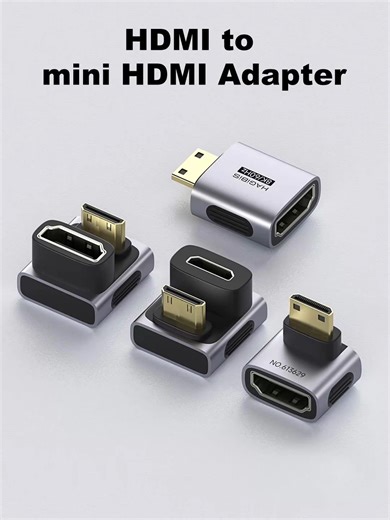 Hagibis 8K@60Hz Mini HDMI to HDMI Adapter 🔥U-type 180Degree or L-type 90Degree 🔥80K@60Hz Resolution 🔥360Hz Fast Refresh 🔥Gold-plated Interface 🔥Anti-slip Design #minihdmi #hdmi #videoadapter #hdmiadapter #hdmiconverter #8k #360hz #hagibis
