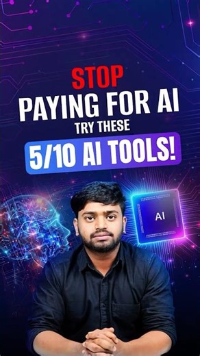 🔥Don’t Pay for AI Until You Try These 5 Free Tools!