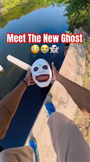 Scariest Ghost 👻😭😳 #ghost #balloonchallenge #viral #funny #parkour #freerunning