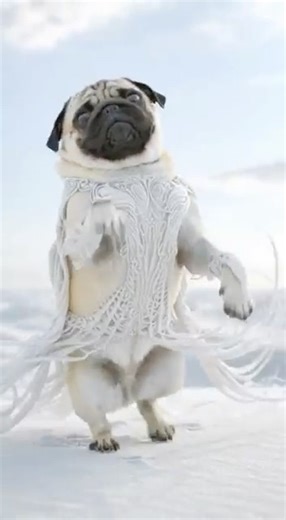 This pug dog didn’t just dance…she COMMITTED🐶 💃 #dog #dance #cute #funny
