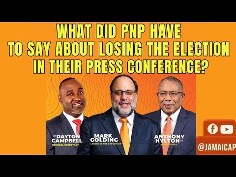 PNP Press Conference 2025 | PNP & JLP Election Response | Mark Golding, Andrew Holness