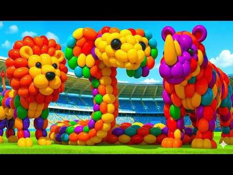 Baby Shark Huge Inflatable 🐯🪅 🤩 Toys 🐭👻 🕷️ 🍬 🦇 | Mickey Mouse Clubhouse😍🕷️ 🍬 🦇 😂| Dinosaur Toys 🦖🧸