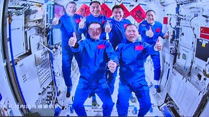 2.3K views · 51 reactions | Another successful space get-together! The three astronauts aboard China's Shenzhou-21 spacecraft have entered the country's space station and met with another astronaut trio early Saturday, starting a new round of in-orbit crew handover. | China Xinhua Sci-Tech | Facebook