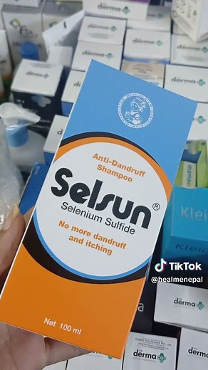 Selenium Sulfide Anti Dandruff Shampoo targets dandruff-causing fungi, banishing itchiness and cleansing your scalp. The result? Hair, that's not just smooth and strong but totally free from dandruff and irritation! We deliver all over Nepal 🇳🇵 Visit www.healme.com.np for more information #healmenepal #antidandruffshampoo #dandruff #hairitching #smoothhair #stronglocks #dandrufffree #hairmagic #seleniumsulfide #healthyhair #haircare