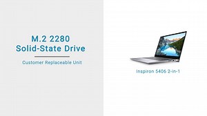 How to replace the M.2 2280 SSD on Inspiron 5406 2-in-1