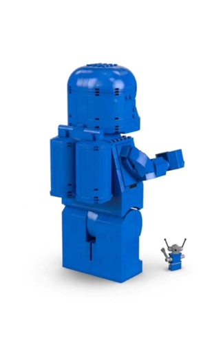SPACE - Scaled-Up Blue Astronaut Minifigure - LEGO 40921