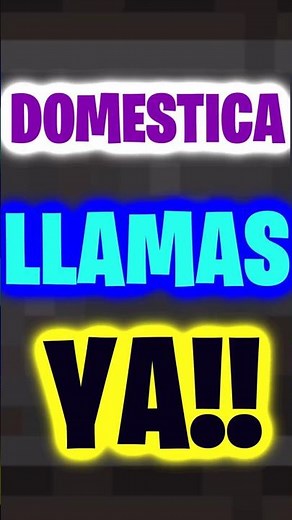🖖👽How to TAME LLAMAS in Minecraft👽👌 #datwinxd