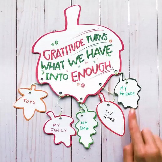 The best November activity with your kids? Our FREE Family Gratitude Challenge! DOWNLOAD the printable activity and start today! This fun craft will help your children slow down and get the “real” meaning of holidays — celebrating togetherness, peace, charity, forgiveness, and gratitude. Have all family members write down what they're grateful for on their leaves, attach all of the smaller leaves to the large main leaf, and hang in a prominent place so everyone can see. 👉Click “Download” and si