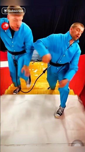 Funniest🔥Sticky vs Slippery Stairs Challenge by MrBeast! 😂