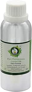 R V Essential Pure Pomegranate Oil | Punica Granatum | for Face, Skin Care, Hair Care, Scalp Massage, Body, Nails, Moisturizing | Cold Pressed | Carrier Oil | 1250ml | 42oz