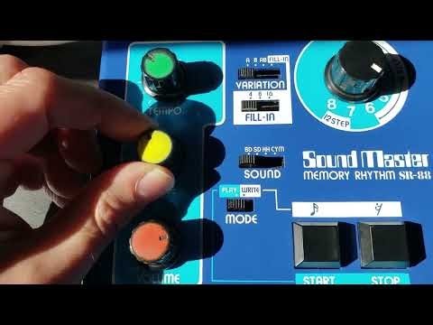 Sound Master SR-88 (blue version) early 1980s analog drum machine