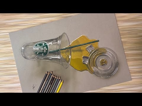 Realistic draw, spilled coffee on paper!