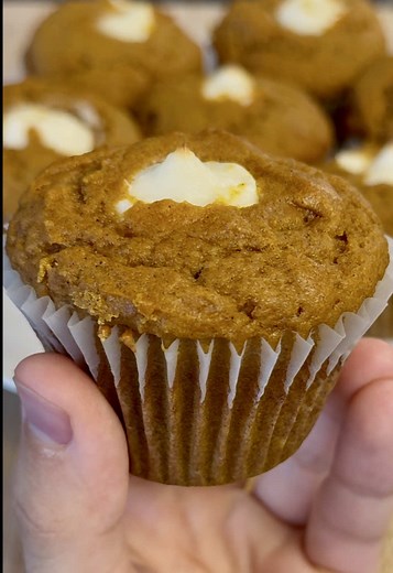 Muffins d'automne à la citrouille et fromage à la crème