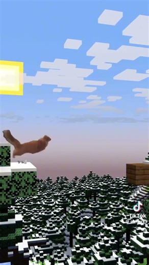 orange Minecraft cat dies from fall damage #minecraft