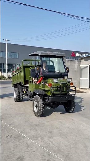 4WD Six-Wheel Farm Vehicle | Direct Axle & Air Brake Mountain Transport Truck