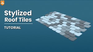 How to make stylized roof tiles | Blender 3.0