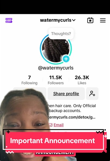 "This is my ONLY official page. Please be careful and stay safe! Link ...