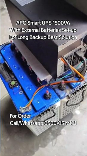APC Smart UPS 1500VA With External Batteries Setup For Long Backup Solution For Networking Switches