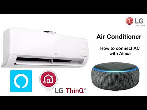 How to Connect Lg Ac with Alexa | WiFi connection | Smart LG thinQ app | Voice command operate