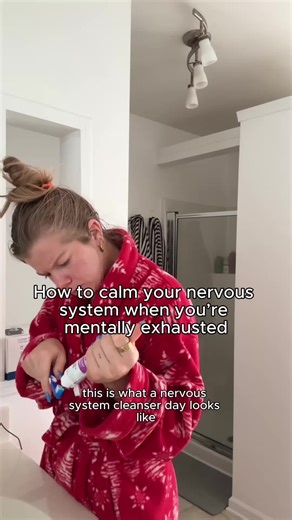 Steps to a nervous system cleanser day (save for later and just take what you can!) 1) No plans! No alarm, and no expectations 2) NO SOCIAL MEDIA 3) Let yourself be bored and let your interests guide what you want to do 4) Try not to do chores or set this day up after chore day so you don’t have to worry about them 5) Zero guilt, just rest This is how I reset and calm my nervous system :) #mentalhealth #mentalhealthday