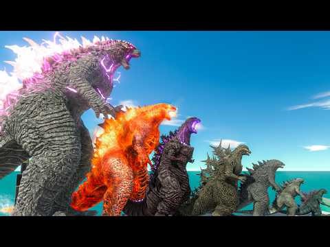 EVOLUTION of GODZILLA Size Comparison VS King Ghidorah + Mecha King Titan + King Kong