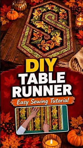 How to Sew a Quilted Table Runner #shorts