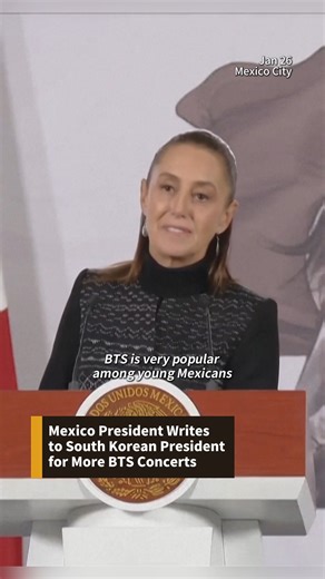 K-pop male group BTS is set to make a full-group comeback with concerts in Mexico, but tickets are in extremely short supply. The chaotic ticketing process, combined with scalpers reselling at sky-high prices, has left fans furious. Even Mexican President Claudia Sheinbaum has stepped in, announcing that she has contacted South Korean President Lee Jae-myung to request additional dates. So far, there's no reply. 😯 #mexico #kpop #btscomeback #southkorea #fyp | Phoenix TV English