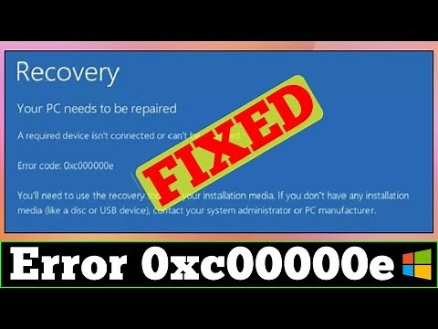 [SOLVED] Error Code 0xC000000E Windows Problem Issue