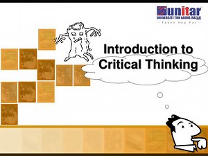 Introduction to Critical Thinking - SlideServe