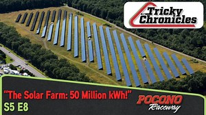 The Tricky Chronicles: "The Solar Farm: 50 Million kWh!" Built in 2010, the Solar Farm located across the street from the Tricky Triangle has been converting sunlight into clean energy that the raceway facilities and the NASCAR event utilize. As of September 2024, the farm has produced 50 MILLION kilowatt hours!☀️♻️ Check out this episode of the Tricky Chronicles to learn all about the solar farm and head on over to our website to read more about it!👉🔗: www.poconoraceway.com/green | Pocono Rac