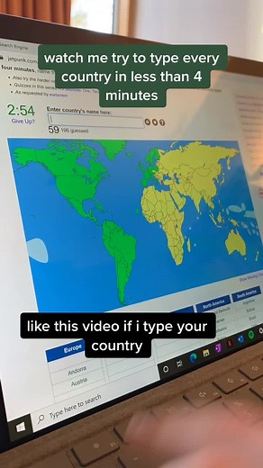 JetPunk Countries of the World Quiz Challenge