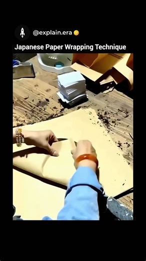unseen world 🇺🇸 on Instagram: "The Japanese paper wrapping technique is a beautiful blend of tradition, precision, and respect for presentation. 🎁 Known as Tsutsumi or influenced by the art of Origami, this method uses carefully folded paper to wrap objects without tape or excess material. Each fold is made with accuracy, creating clean lines and balanced shapes that protect the item while making it visually elegant. The technique is often used for gifts, documents, and cultural ceremonies, w