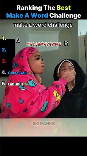 Ranking The Funniest Make A Word Challenge Moments 😂 #shorts #wordchallenge #couplechallenge #funny