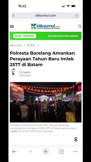 Polresta Barelang Amankan Perayaan Tahun Baru Imlek 2577 di Batam