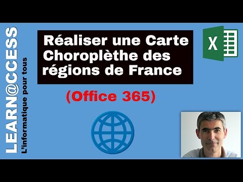 Excel 365 - Carte Choroplèthe avec Region de France